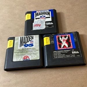 SegaGenesis Games(3)NFL John Madden 93,94,95